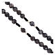 Rosary of Our Lady of Fatima, black rope and 0.24 in labradorite beads s3