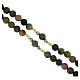 Rope rosary with Our Lady in prayer, 0.24 in Indian agate beads s3