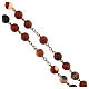 Bronze-finished rosary with 0.31 in Sardinian jasper beads s3