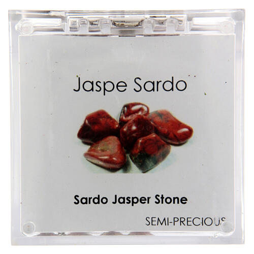 Terço de jaspe sardo e bronze 8 mm 6