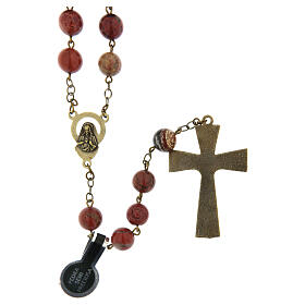 Rosary in Bronze Sardinian Jasper, 8mm