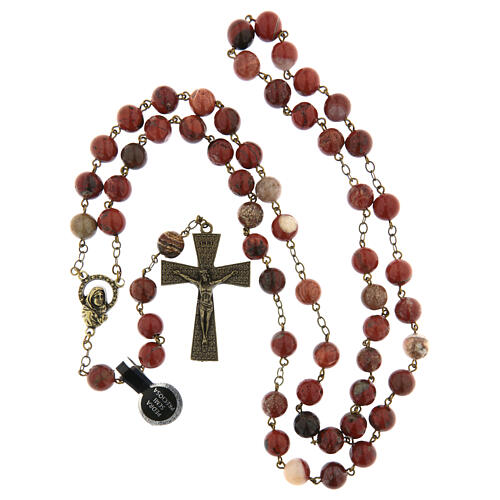 Rosary in Bronze Sardinian Jasper, 8mm 4