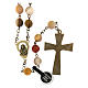 Bronze-finished rosary with 0.31 in mookaite jasper beads s2