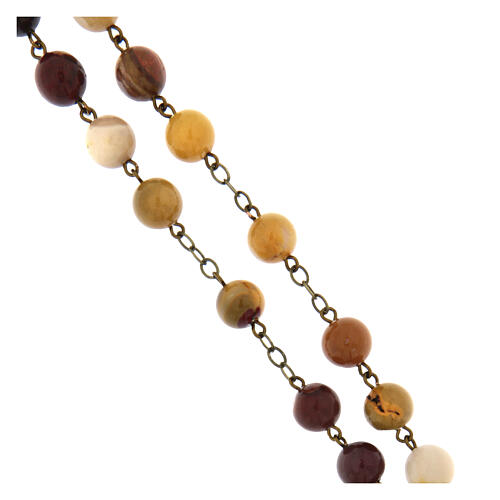 Rosario mookaite bronzo 8mm  3