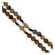 Chapelet corde marron Vierge en prière agate crazy 6 mm s3