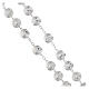 Chapelet mural Vierge Miraculeuse grains laiton argenté 14 mm s3