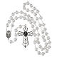 Chapelet mural Vierge Miraculeuse grains laiton argenté 14 mm s4
