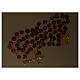 Chapelet en verre de Murano rouge et doré 8 mm s2