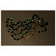 Chapelet en verre de Murano noir et bronze 8 mm s2