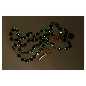 Black and Bronze Murano Glass Rosary 8mm