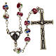 Rosario Fatima grani con rose 6mm s1