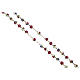 Rosario Fatima grani con rose 6mm s3