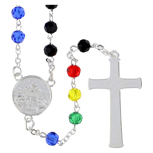Jubilee 2025 rosary with 0.24 in colourful beads 2