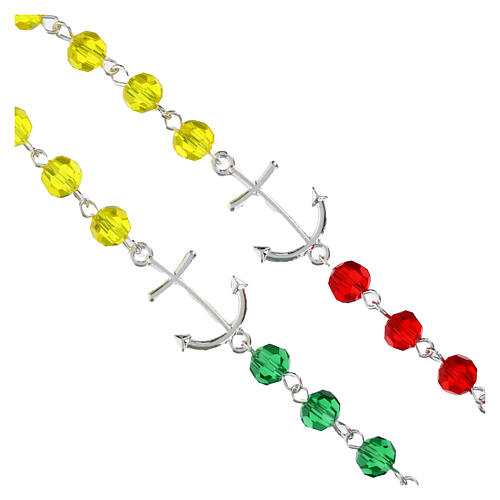 Jubilee 2025 rosary with 0.24 in colourful beads 4