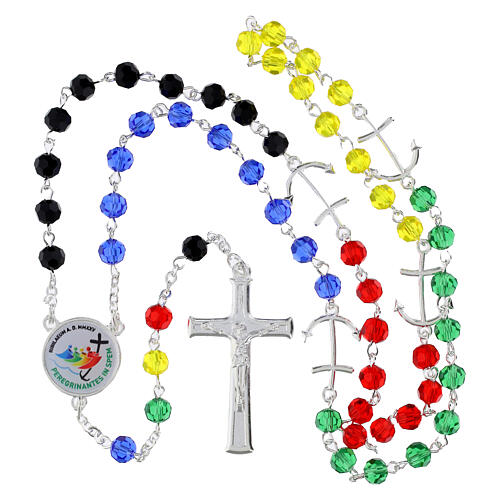 Jubilee 2025 rosary with 0.24 in colourful beads 5