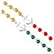 Chapelet Jubilé 2025 grains imitation perles colorées 6 mm s4