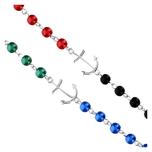 Jubilee 2025 Rosary with Colored Faux Pearl Beads 6mm 3