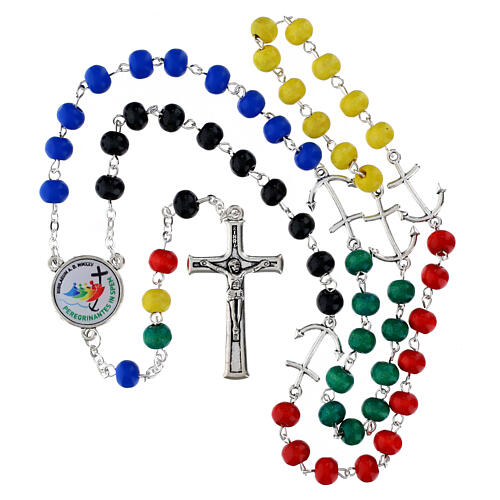 Jubilee 2025 Wood Rosary 6mm Colored Beads 5