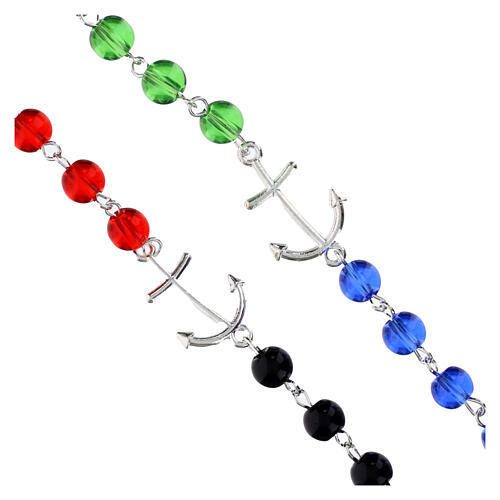 Jubilee 2025 Rosary with 6mm Colored Round Beads 3