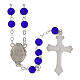 Night Blue Glass 5mm Rosary with Official Jubilee 2025 Logo Box s3