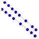 Night Blue Glass 5mm Rosary with Official Jubilee 2025 Logo Box s4