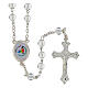 Jubilee 2025 Clear Glass 5mm Rosary with Case s1