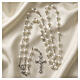 Rosary in pearl-effect glass with 0.24-inch beads s2