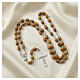 Light wood rosary oval beads, 8x10 mm s2