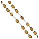 Light wood rosary oval beads, 8x10 mm s3