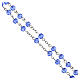 Rosary 6 mm faceted light blue crystal beads s2
