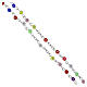 Set of 12 colored rosaries in glass bottles with cork s4