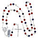 Rosario Carlo Acutis in argento 925 grani da 6 mm di pietre dure lapis s5