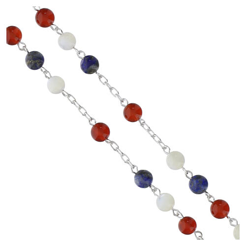 Carlo Acutis 925 Silver Rosary Lapis Gemstone Beads, 6 mm 4