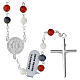 Carlo Acutis 925 Silver Rosary Lapis Gemstone Beads, 6 mm s3
