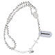 925 silver rosary bracelet with 4 mm beads s1