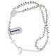 925 silver rosary bracelet with 4 mm beads s2