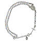 Bracelet dizainier grains 4 mm cristal et argent 925 s1