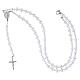 Rosario indossabile argento 925 con moschettone s4