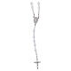 Wearable 925 sterling silver rosary with lobster clasp s1