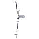 Rosary in 925 silver with 0.16-inch black hematite beads s3