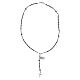Rosario in argento 925 ematite nero 4 mm s6