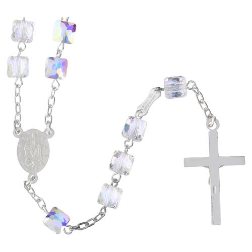 Rosenkranz aus 925er Silber mit Swarovski-Kristallen, 6 mm 3