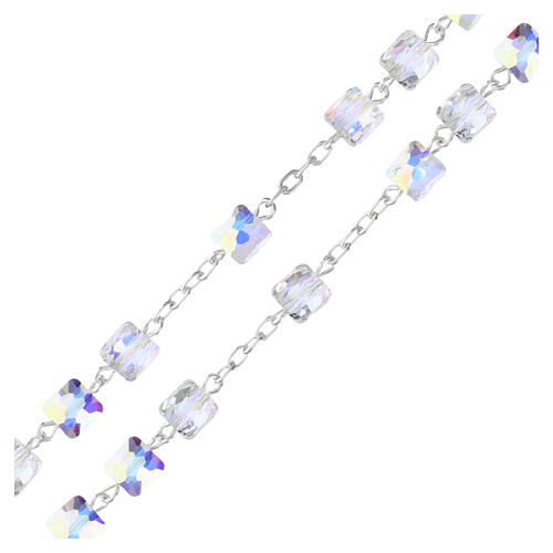 Rosenkranz aus 925er Silber mit Swarovski-Kristallen, 6 mm 4