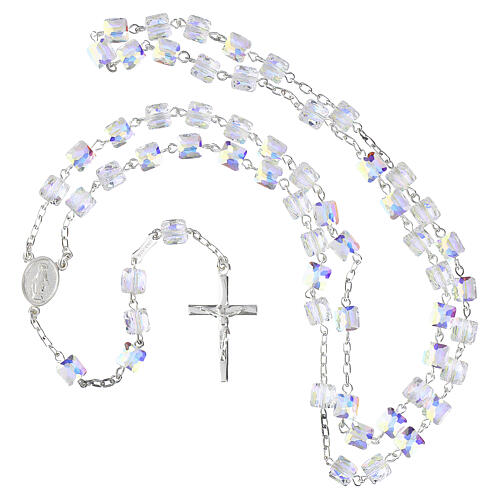 Rosenkranz aus 925er Silber mit Swarovski-Kristallen, 6 mm 5