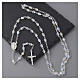 Chapelet Médaille Miraculeuse cristaux blancs 6 mm argent 925 s2