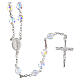 Chapelet collier en argent 925 et cristaux Swarovski 6 mm s1