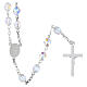 Chapelet collier en argent 925 et cristaux Swarovski 6 mm s3