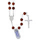 Chapelet collier en Argent 925 grains de jaspe rouge 6 mm s3