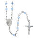 Rosary of 925 silver with 0.16-inch light-blue crystal beads s3