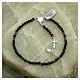 Saint Benedict Rosary Bracelet in 925 Silver with 4 mm Wood s2